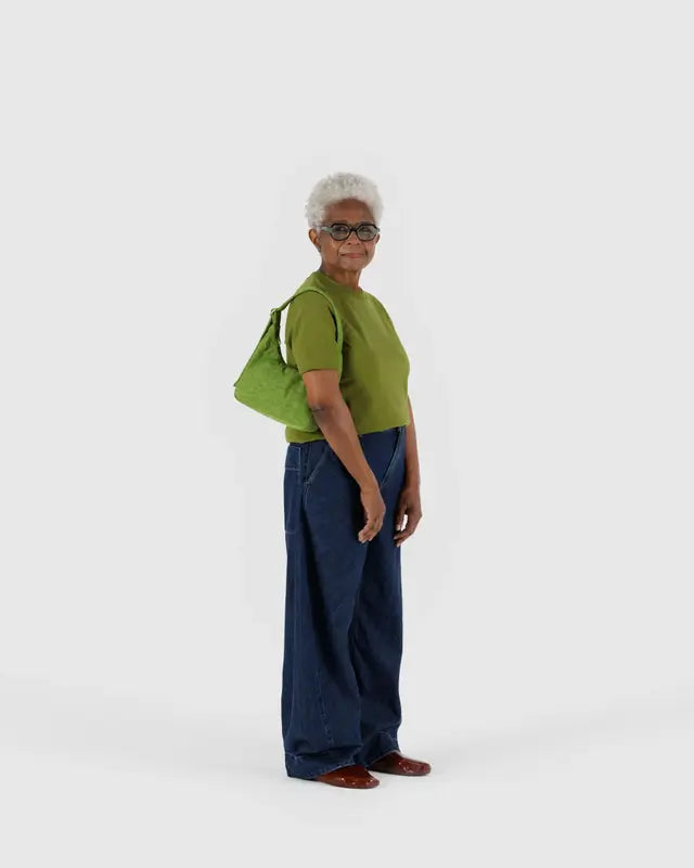 BAGGU - Mini Nylon Shoulder Bag - Green Juice
