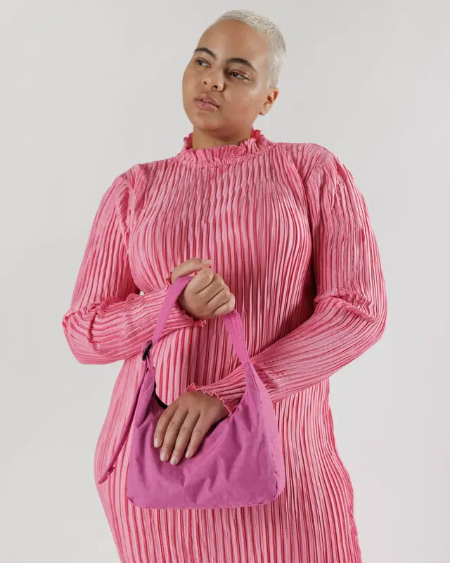 BAGGU - Mini Nylon Shoulder Bag - Extra Pink