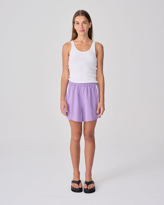 NEAR THE SEA - Racer Short - Lilac