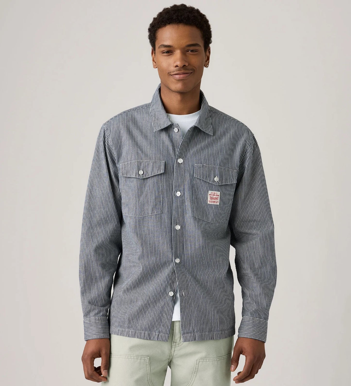 LEVIS - MENS L/S WORKER SHIRT - Stripe