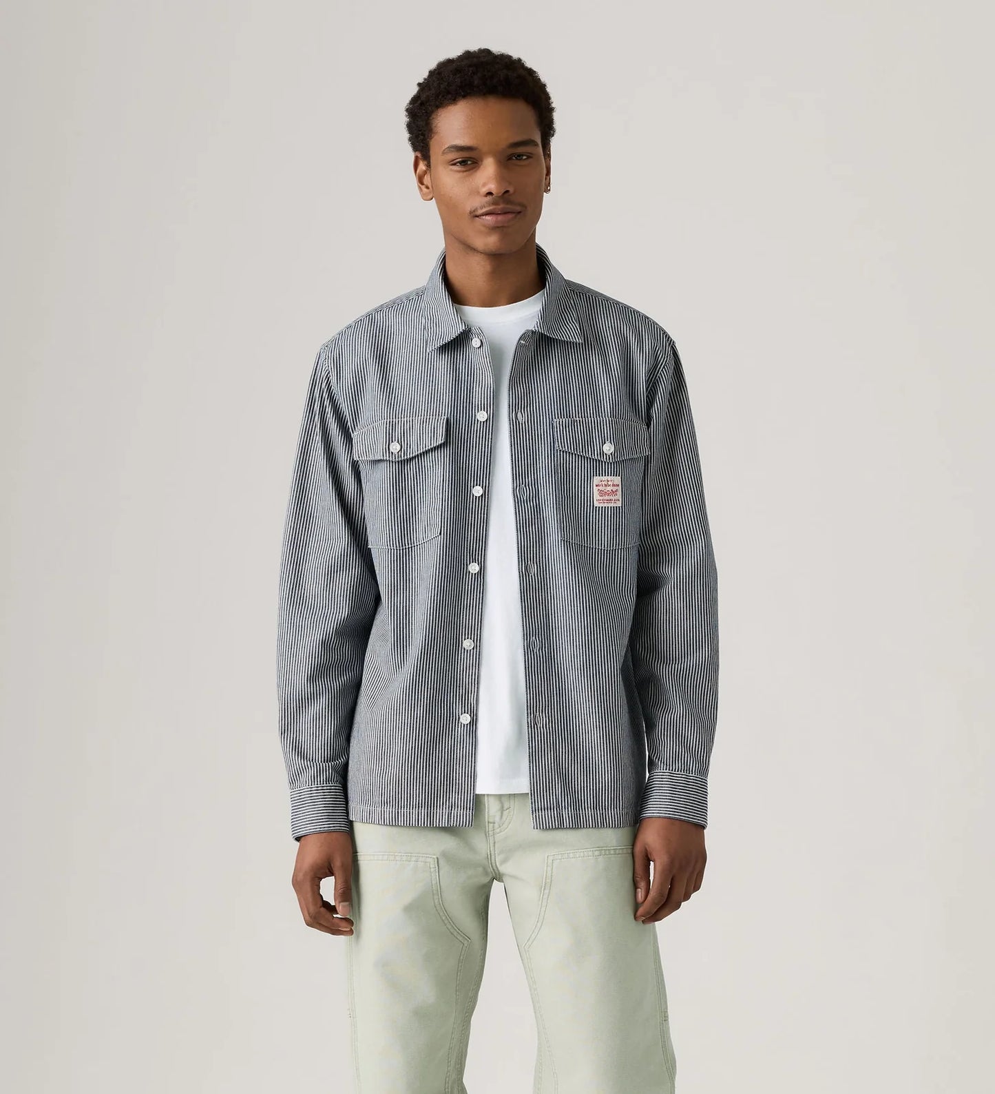 LEVIS - MENS L/S WORKER SHIRT - Stripe