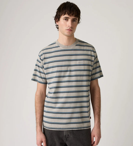 LEVI'S - Men's Red Tab Vintage T- Shirt - MARTIN STRIP DARK SLATE