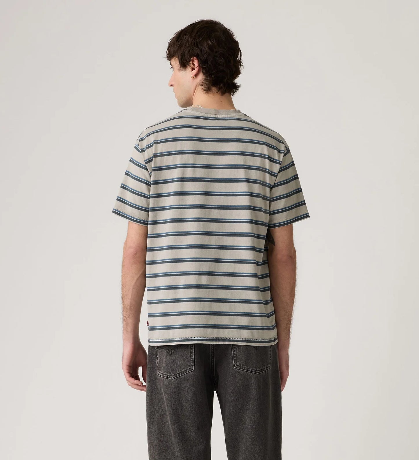 LEVI'S - Men's Red Tab Vintage T- Shirt - MARTIN STRIP DARK SLATE