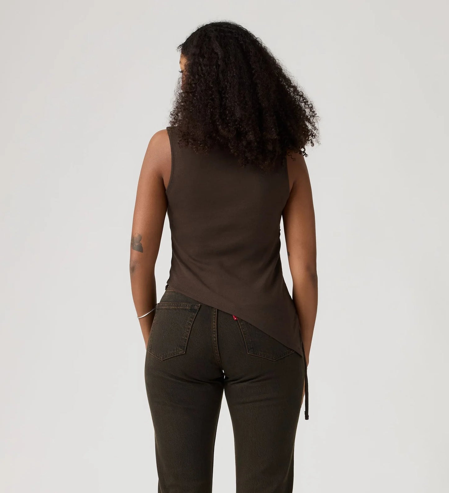 LEVI'S - Women's Alila Asymmetrical Sleeveless Top - JAVA