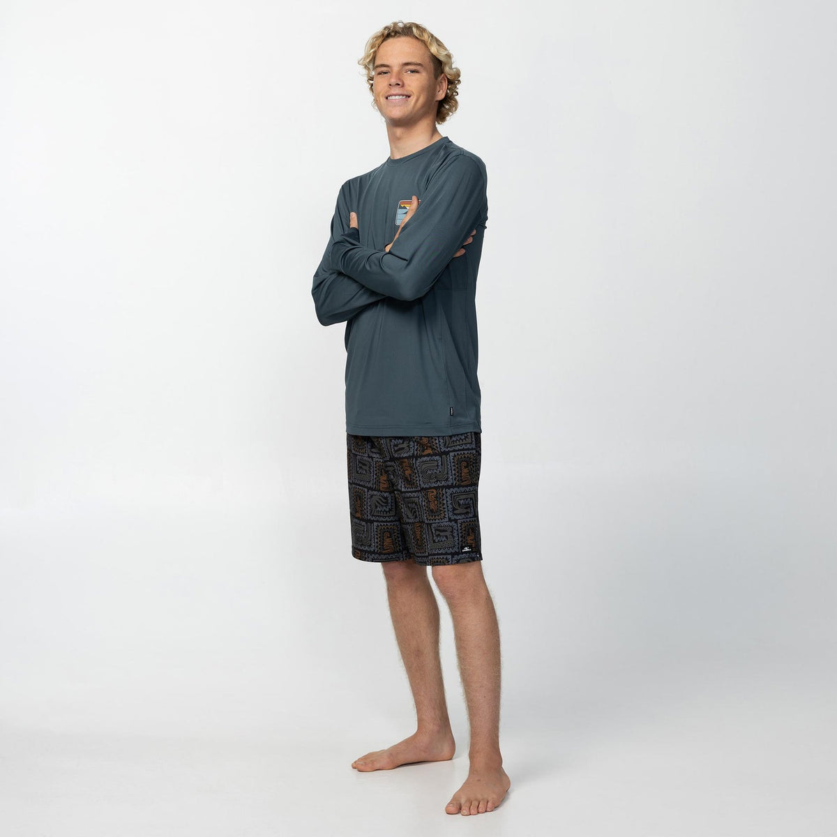 O'NEILL  - Dawn UPF LS Tee -  DARK SLATE