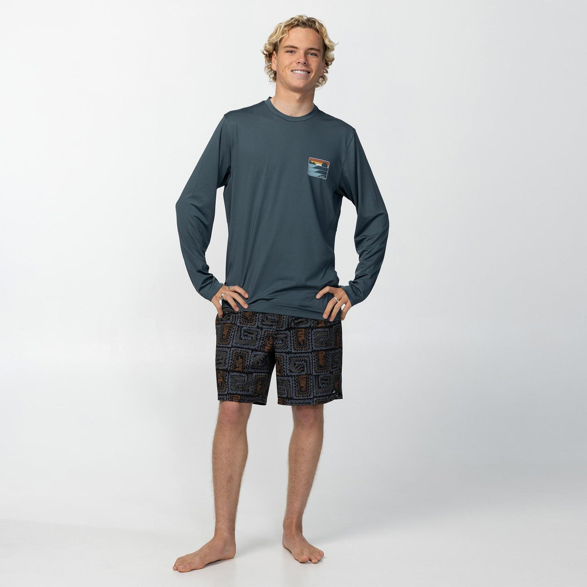 O'NEILL  - Dawn UPF LS Tee -  DARK SLATE