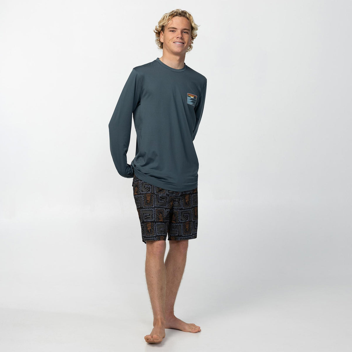 O'NEILL  - Dawn UPF LS Tee -  DARK SLATE