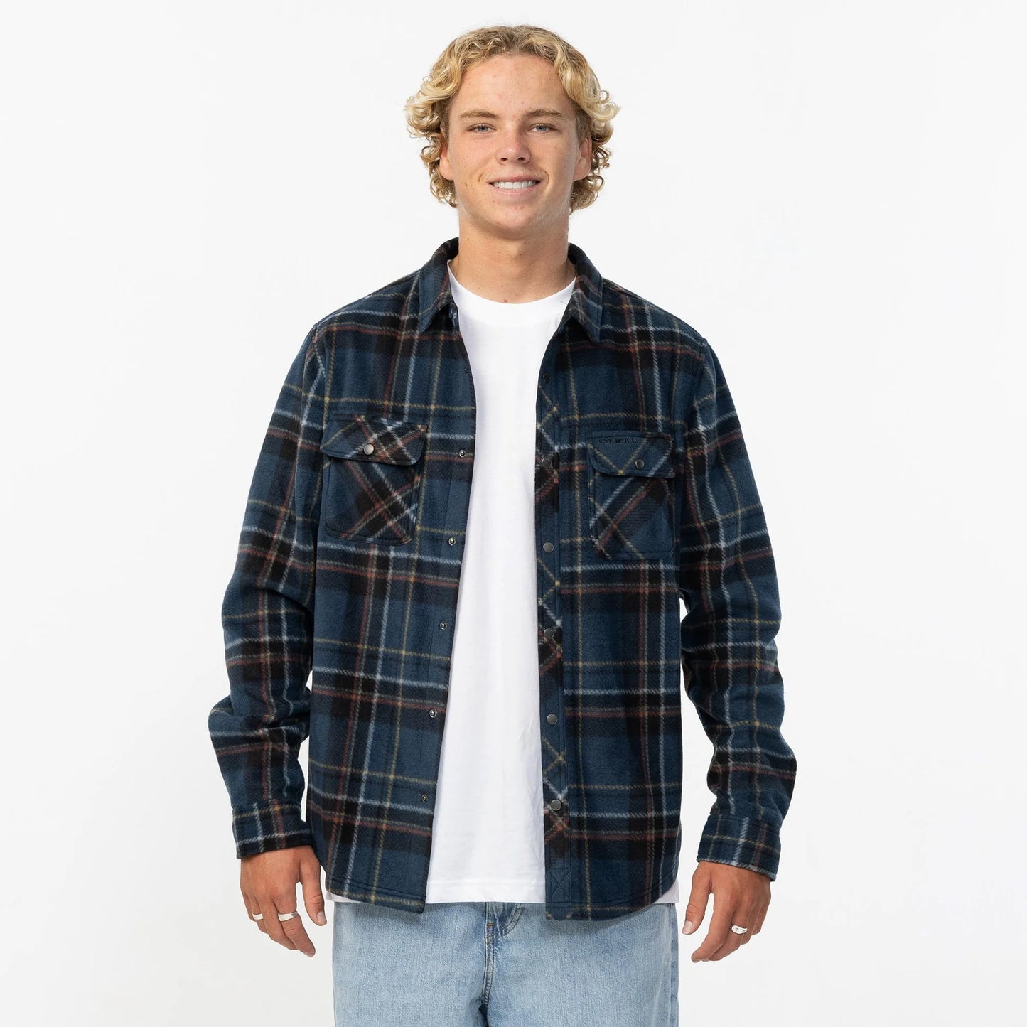 O'NEILL - Men's Glacier Plaid Superfleece - MNN MIDNIGHT NAVY