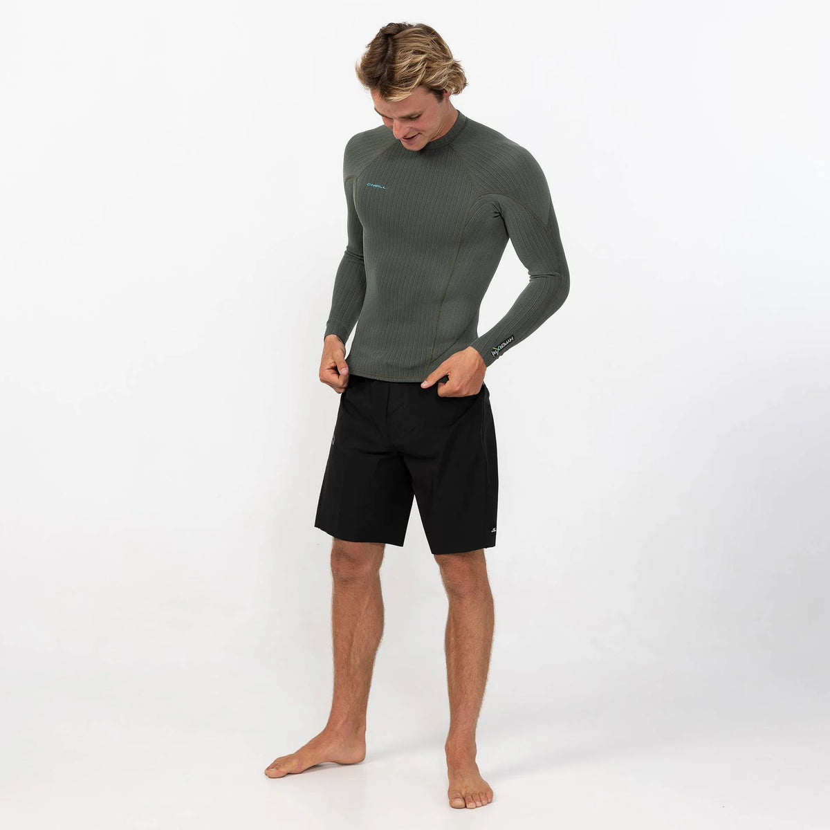 O'NEILL - HyperX 1.5mm Long Sleeve Wetsuit Jacket - Olvx Dark Olive