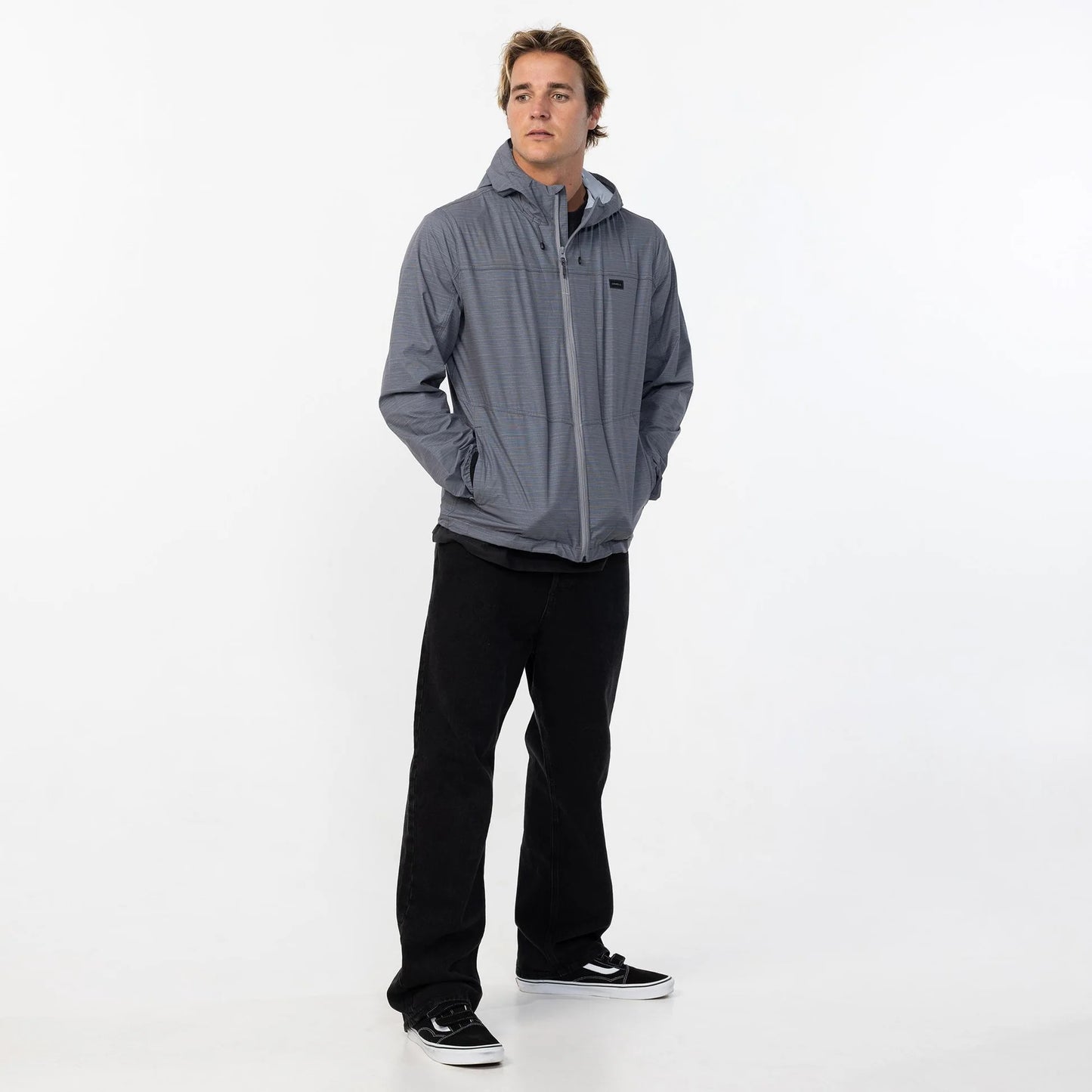 O'NEILL - Men's TRVLR Windbreaker Stretch Jacket - Gargoyle