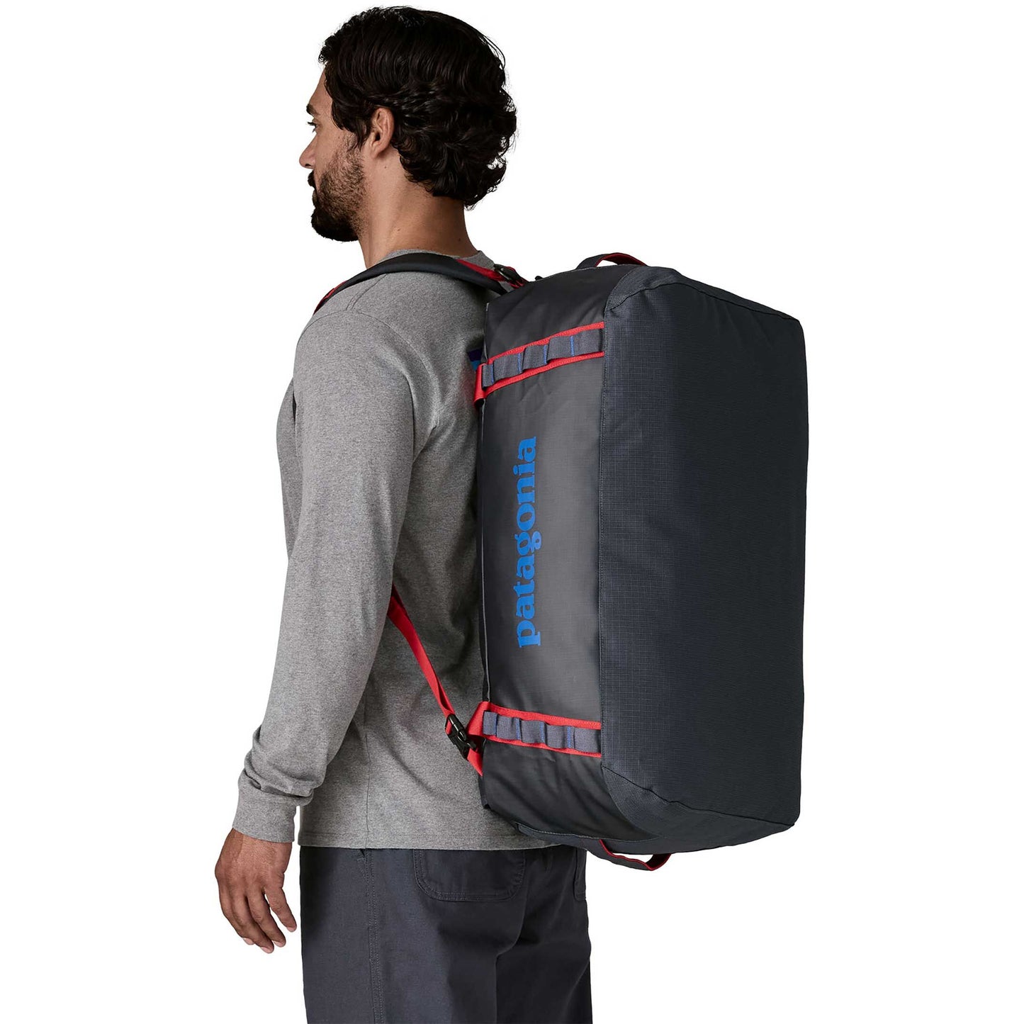 PATAGONIA - Black Hole® Duffel 55L - SMOLDER BLUE W/ AMANITA RED