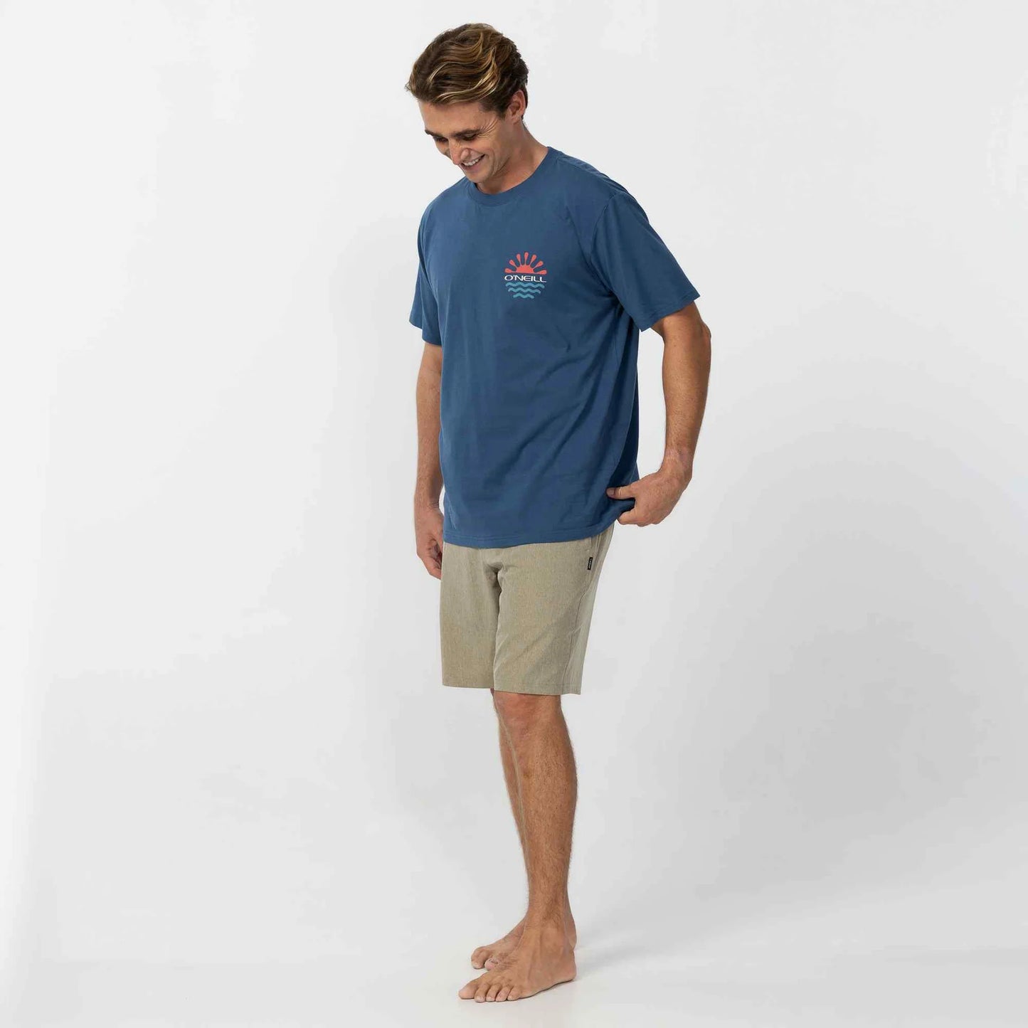 O'NEILL - Reserve Heather 21" Hybrid Short - Heather Khaki