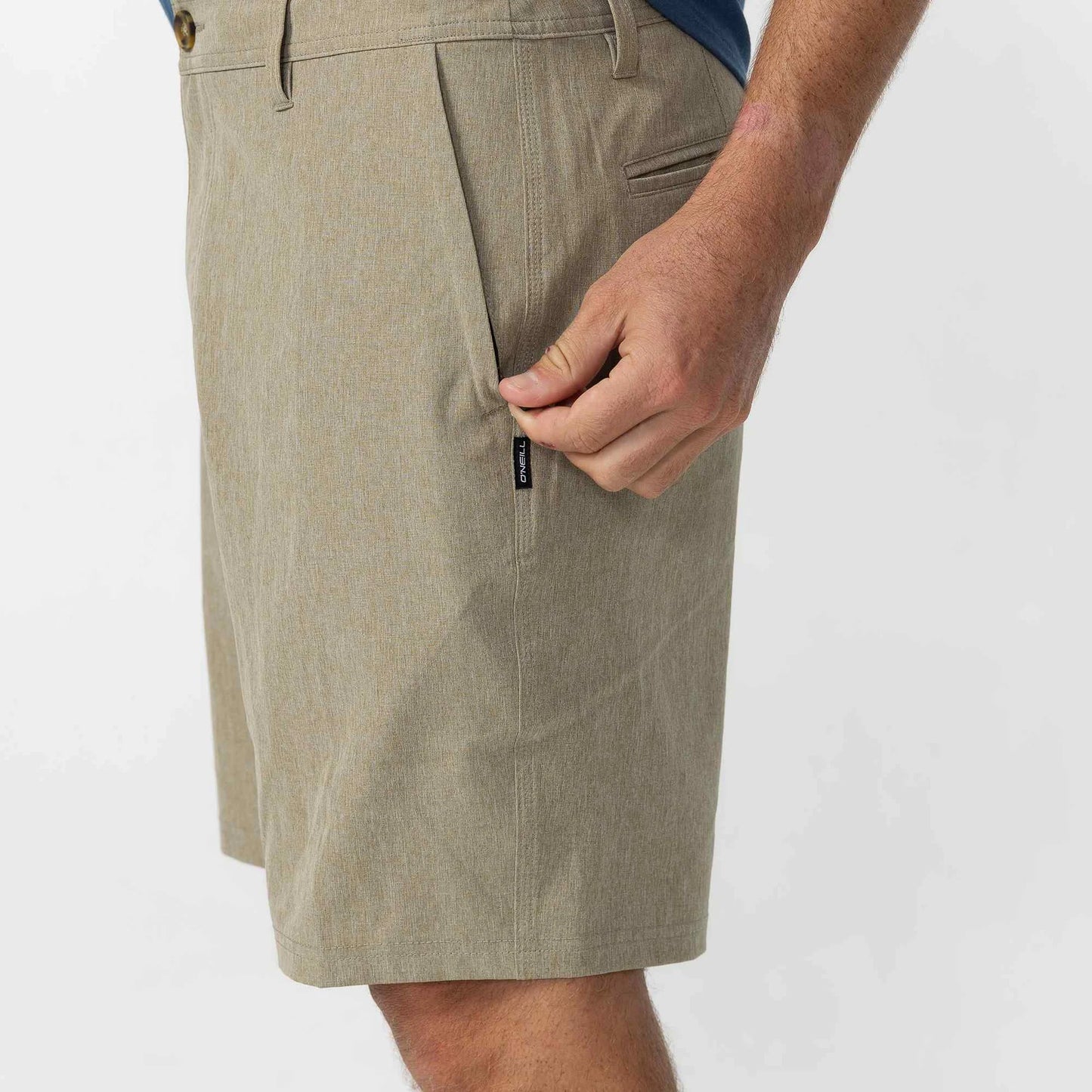 O'NEILL - Reserve Heather 21" Hybrid Short - Heather Khaki