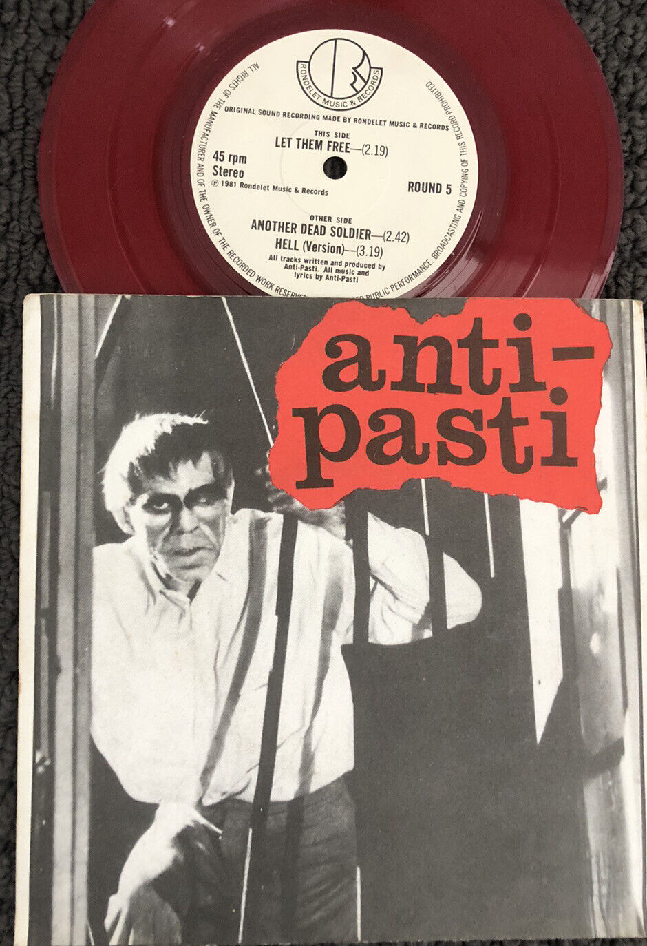 ANTI-PASTI Let Them Free 1981 UK 3-track 7"