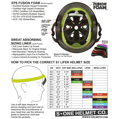 S-One Helmet Lifer  Light Grey Matte Medium