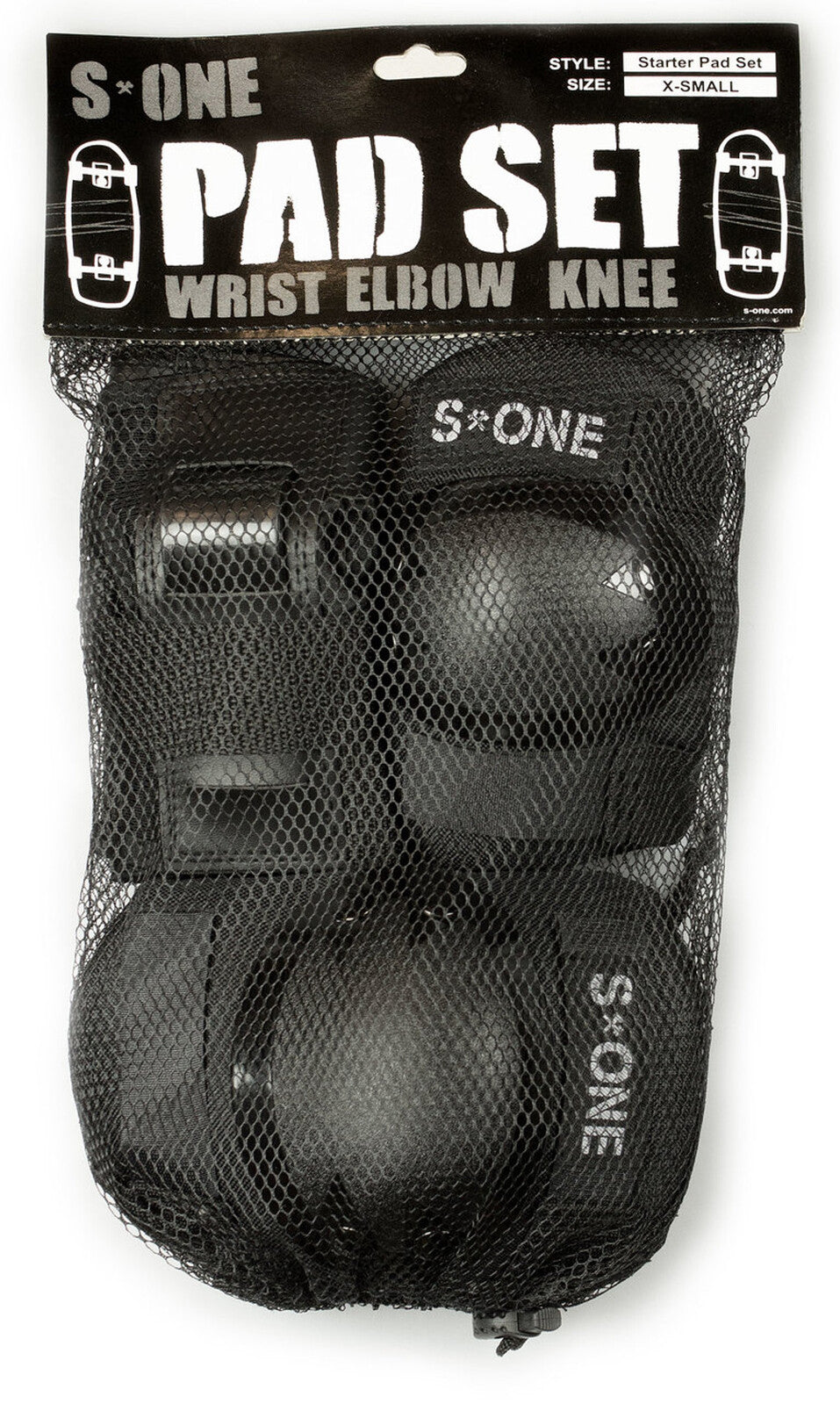 S-One Starter Pad Set (XS) 2 x Knee Pads/Elbow Pads/Wrist Guards
