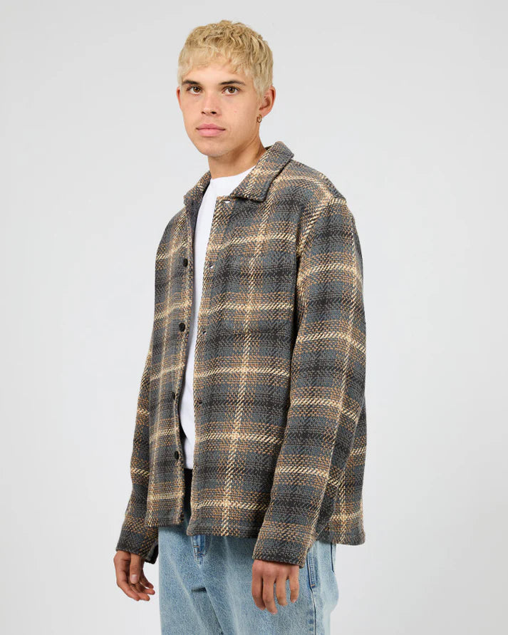 SILENT THEORY - Stature Overshirt - Brown