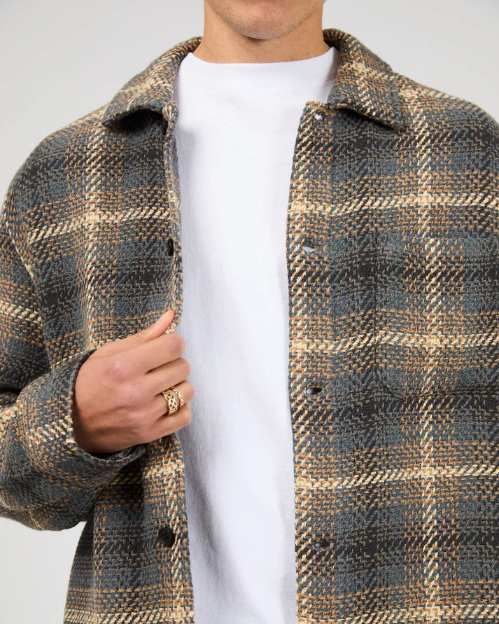 SILENT THEORY - Stature Overshirt - Brown