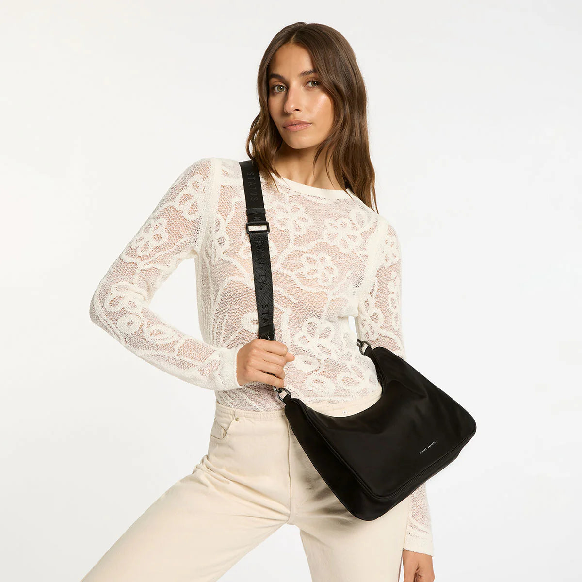STATUS ANXIETY - Fleur Recycled Bag - Black