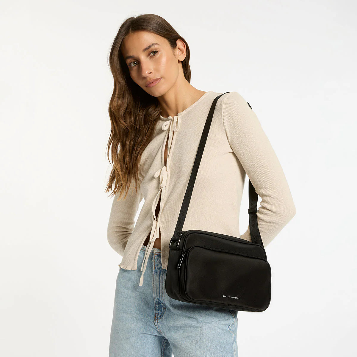 STATUS ANXIETY - Rani Recycled Bag - BLACK