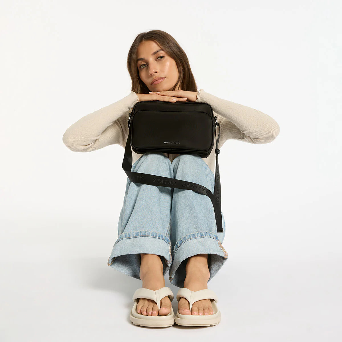 STATUS ANXIETY - Rani Recycled Bag - BLACK