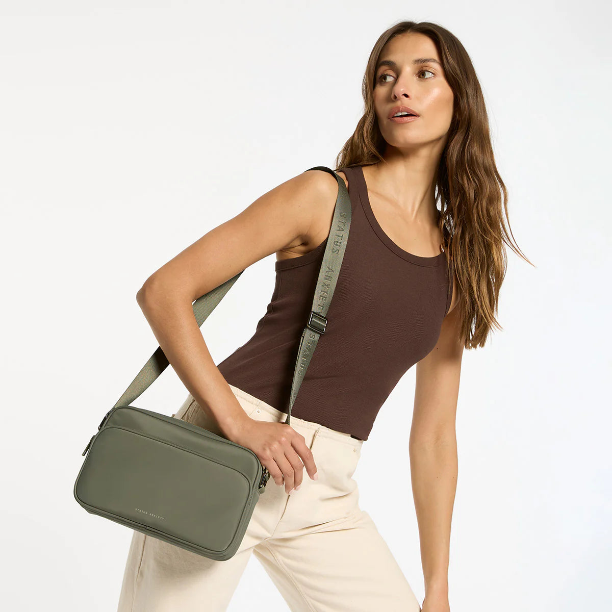 STATUS ANXIETY - Rani Recycled Bag - Olive