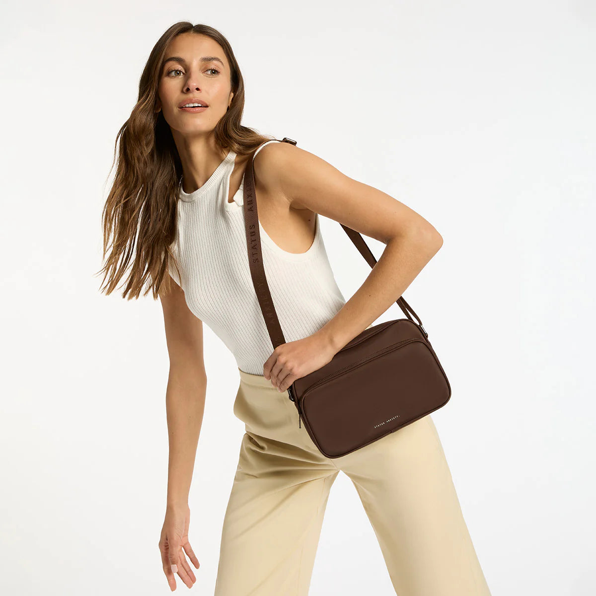 STATUS ANXIETY - Rani Recycled Bag - TRUFFLE