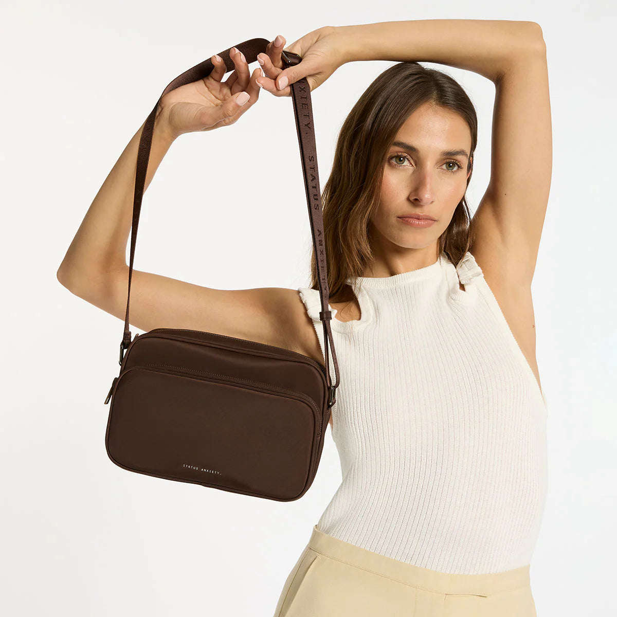 STATUS ANXIETY - Rani Recycled Bag - TRUFFLE