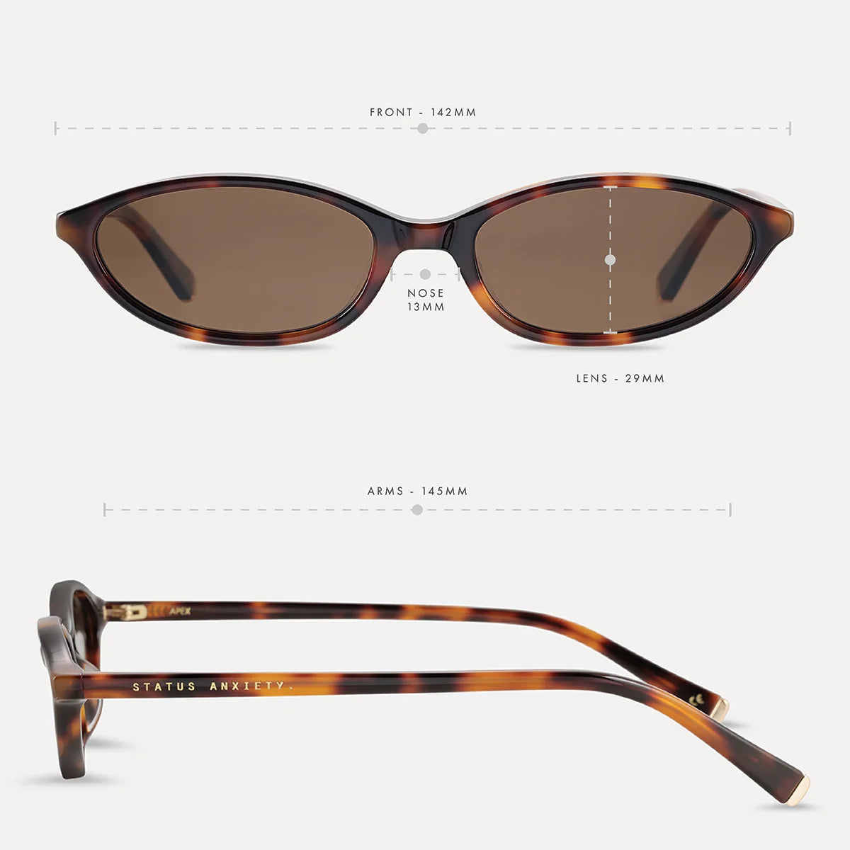 STATUS ANXIETY - Apex Sunglasses - Brown Tort