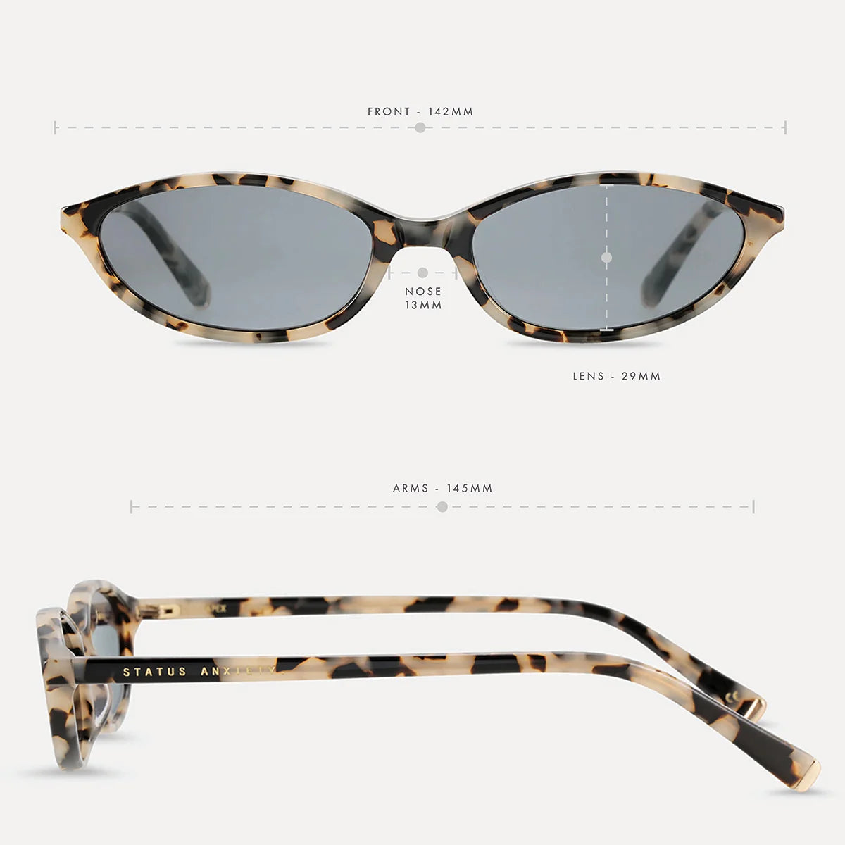 STATUS ANXIETY - Apex Sunglasses - White Tort
