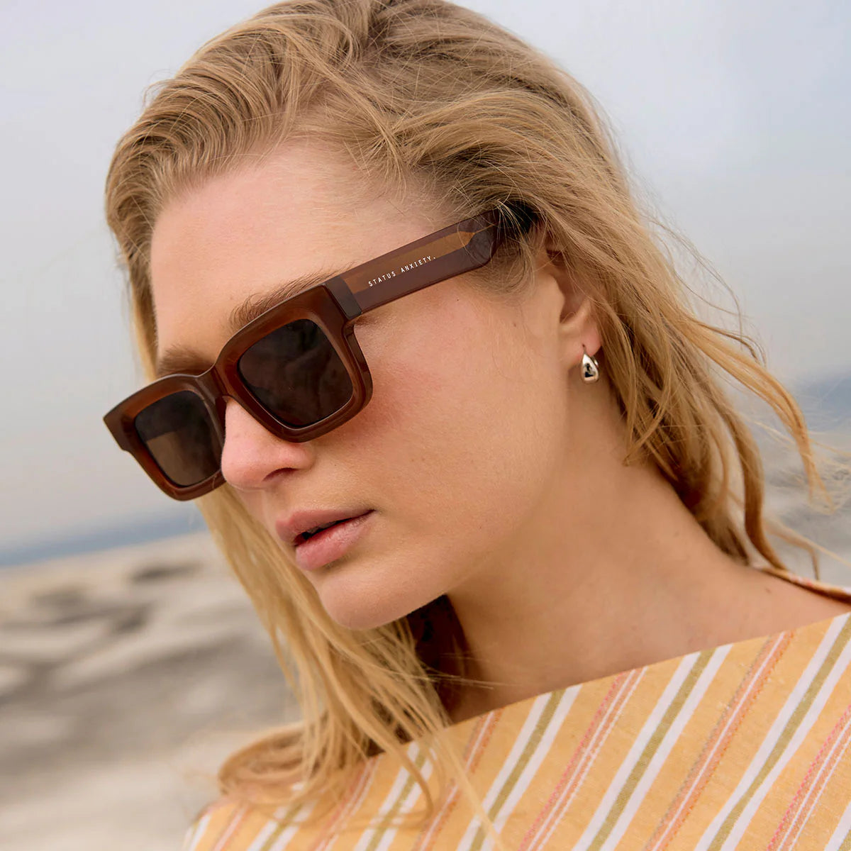 STATUS ANXIETY - Disorient Sunglasses - Brown
