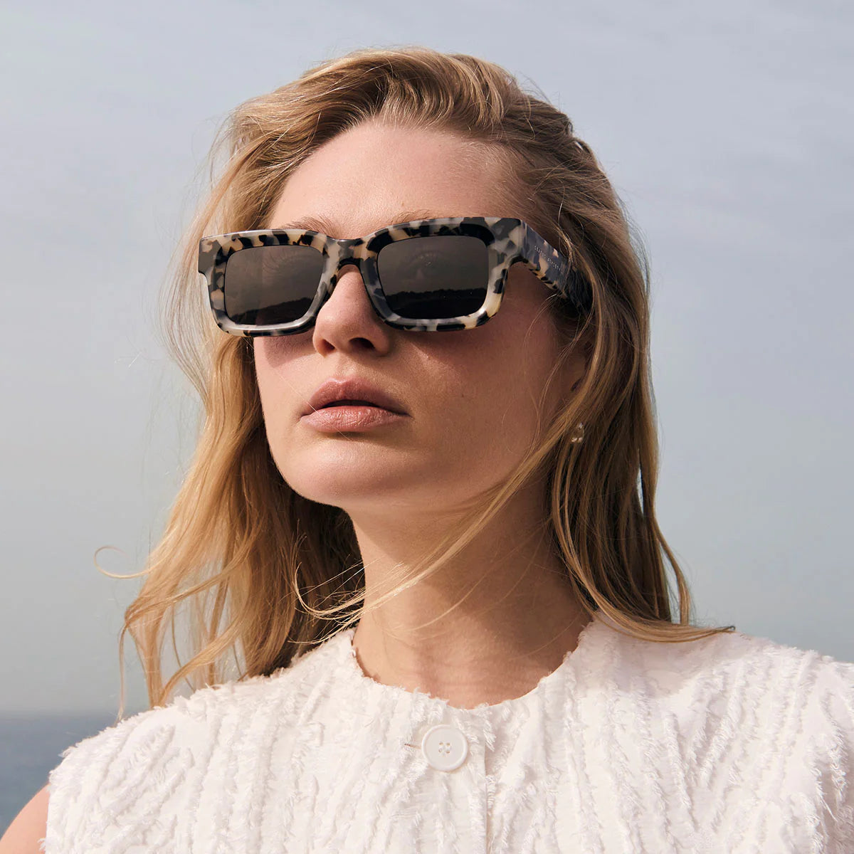 STATUS ANXIETY - Disorient Sunglasses - White Tort