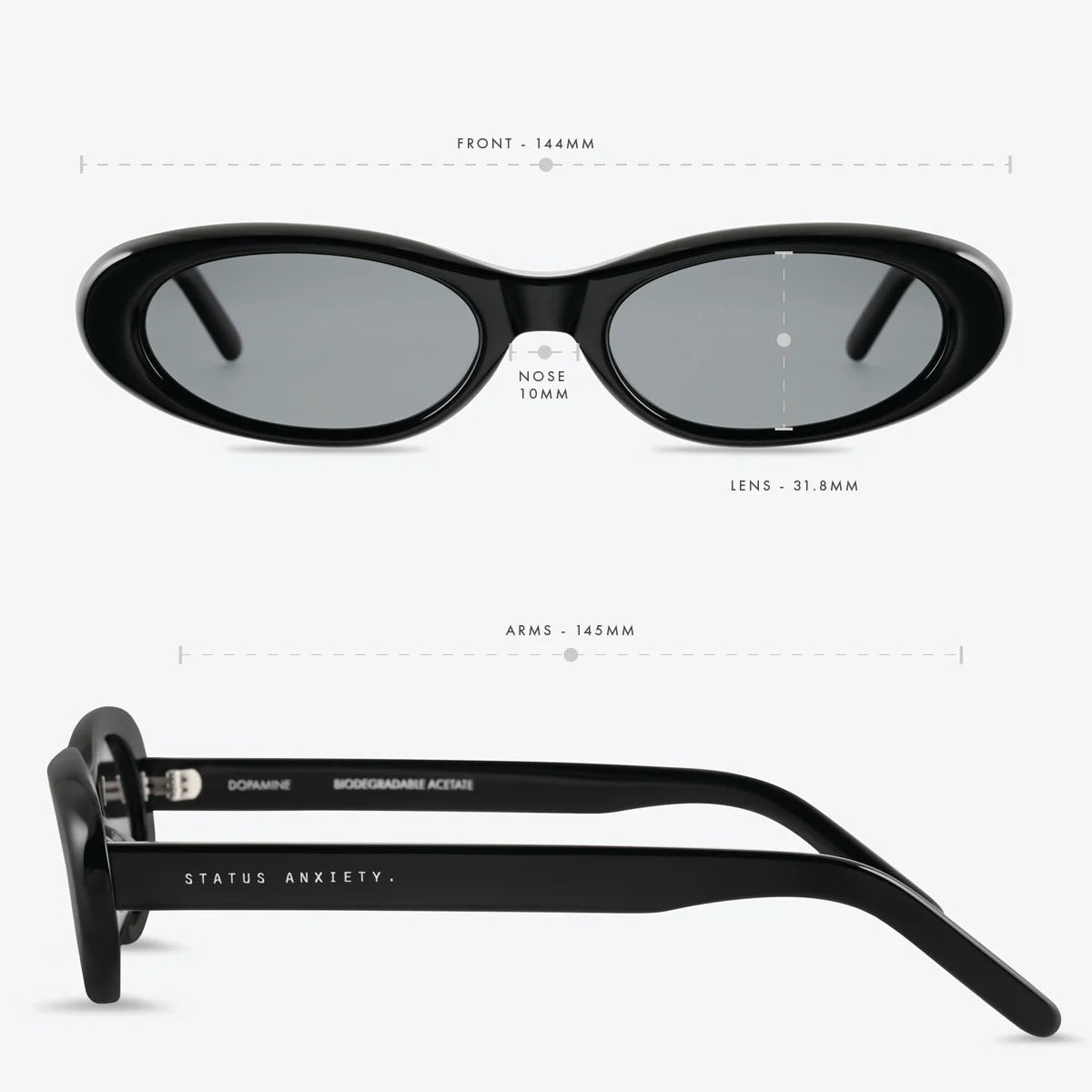 STATUS ANXIETY - Dopamine Sunglasses - Black