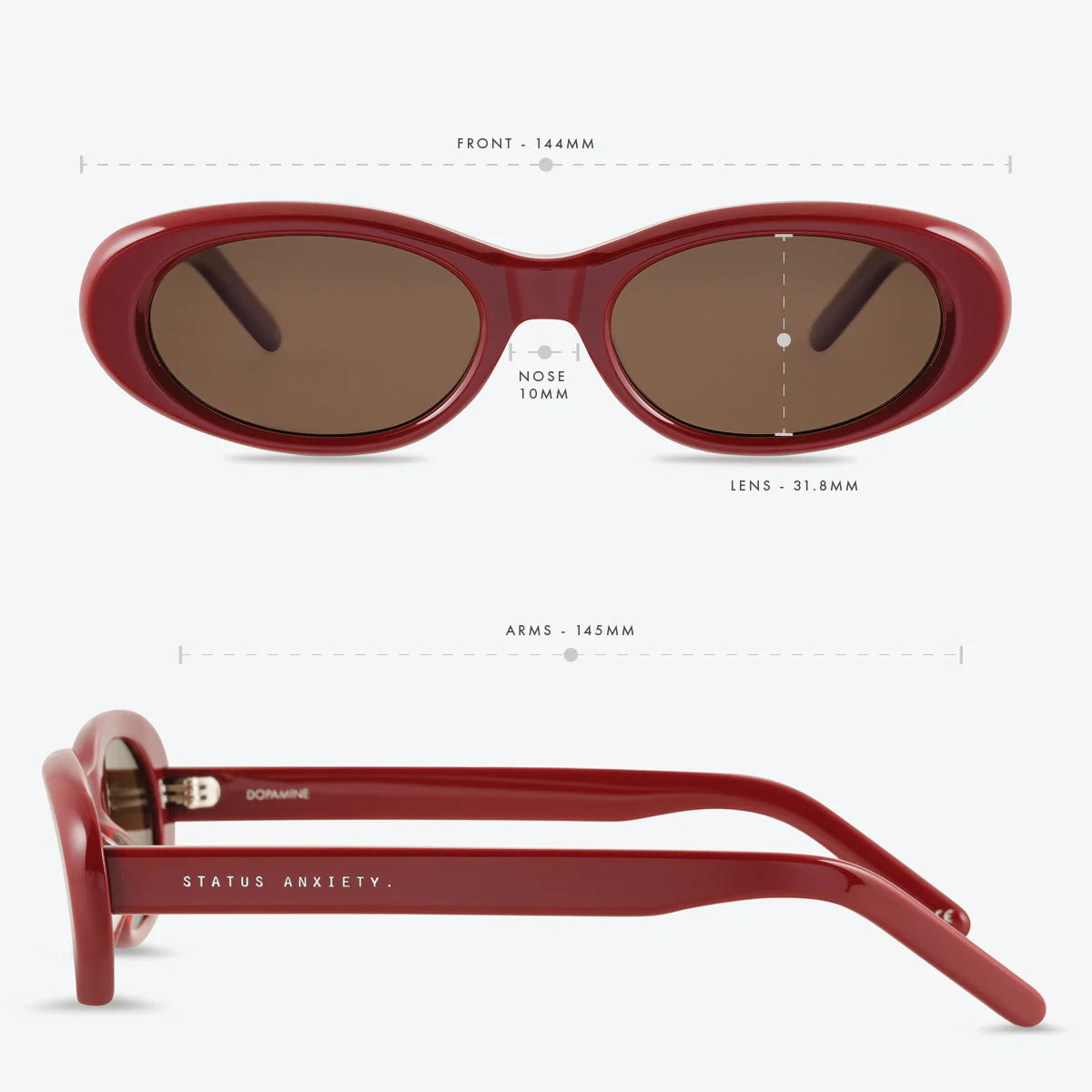 STATUS ANXIETY - Dopamine Sunglasses - CHERRY