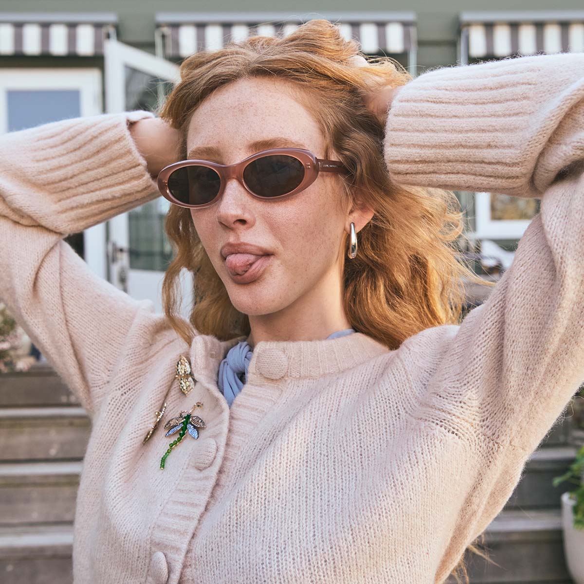 STATUS ANXIETY - Dopamine Sunglasses - ROSE