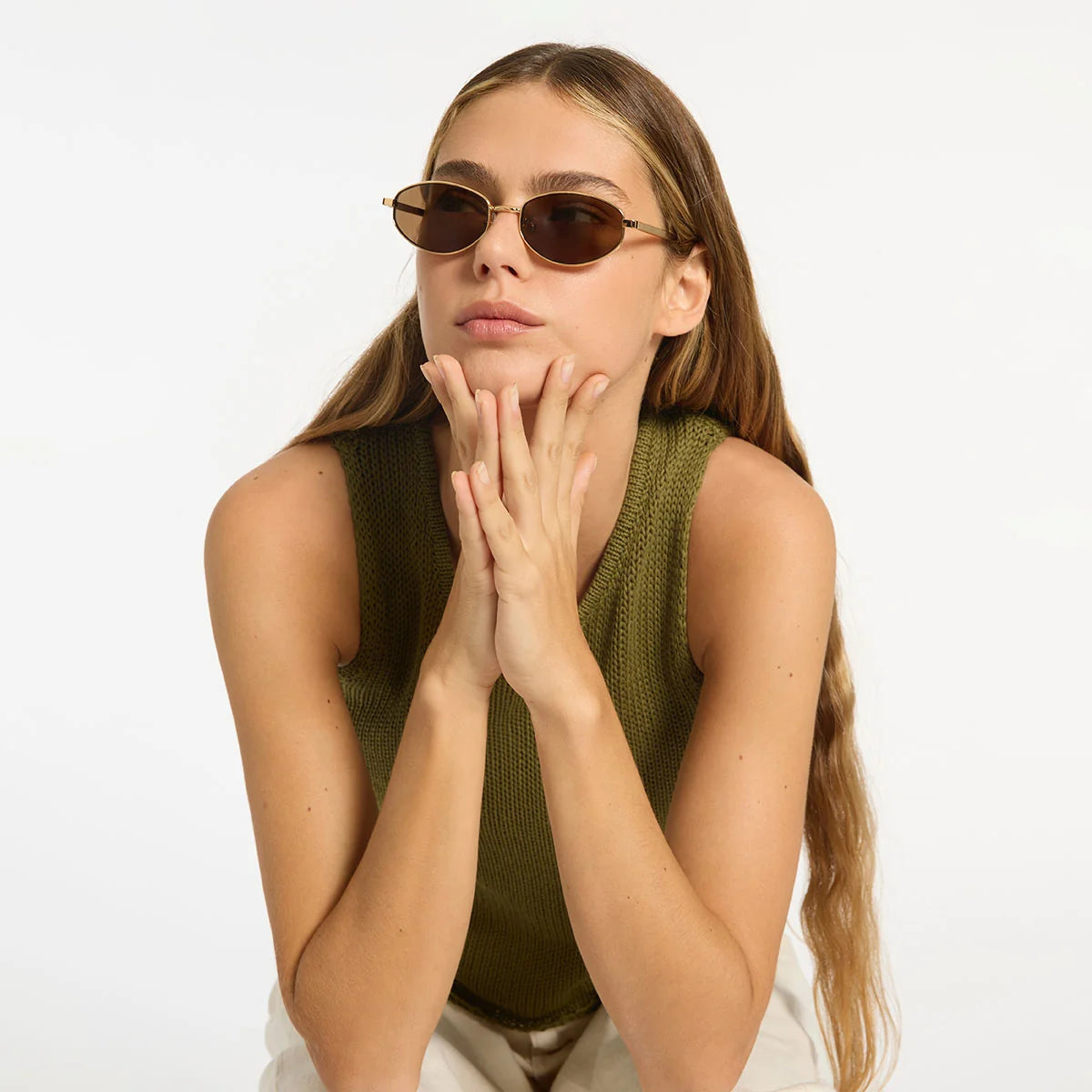 STATUS ANXIETY - Enigma Sunglasses - Gold