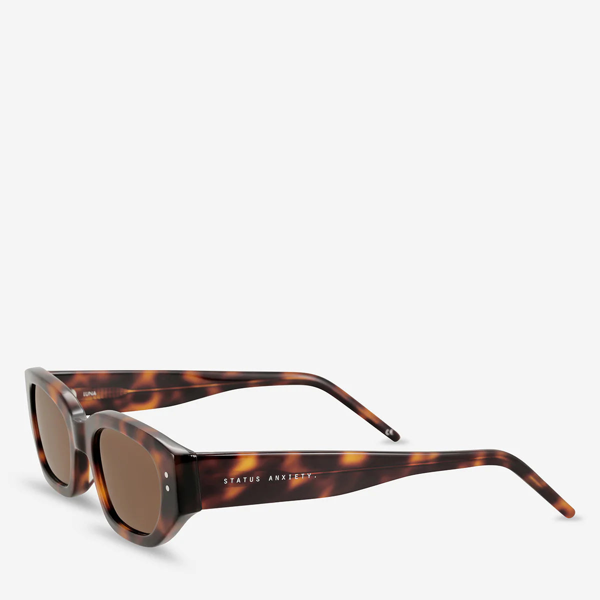 STATUS ANXIETY - Sunglasses Luna - BROWN TORTE