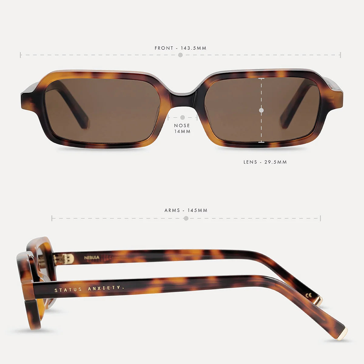 STATUS ANXIETY - Nebula Sunglasses - Brown Tort/Gold