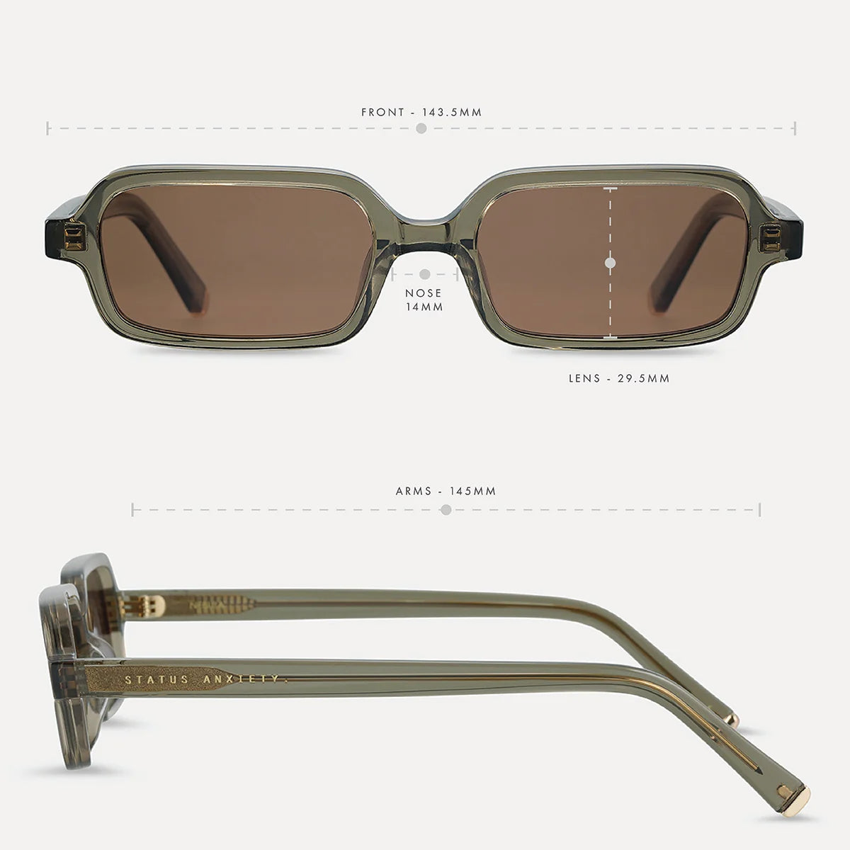 STATUS ANXIETY - Nebula Sunglasses - Moss/Gold