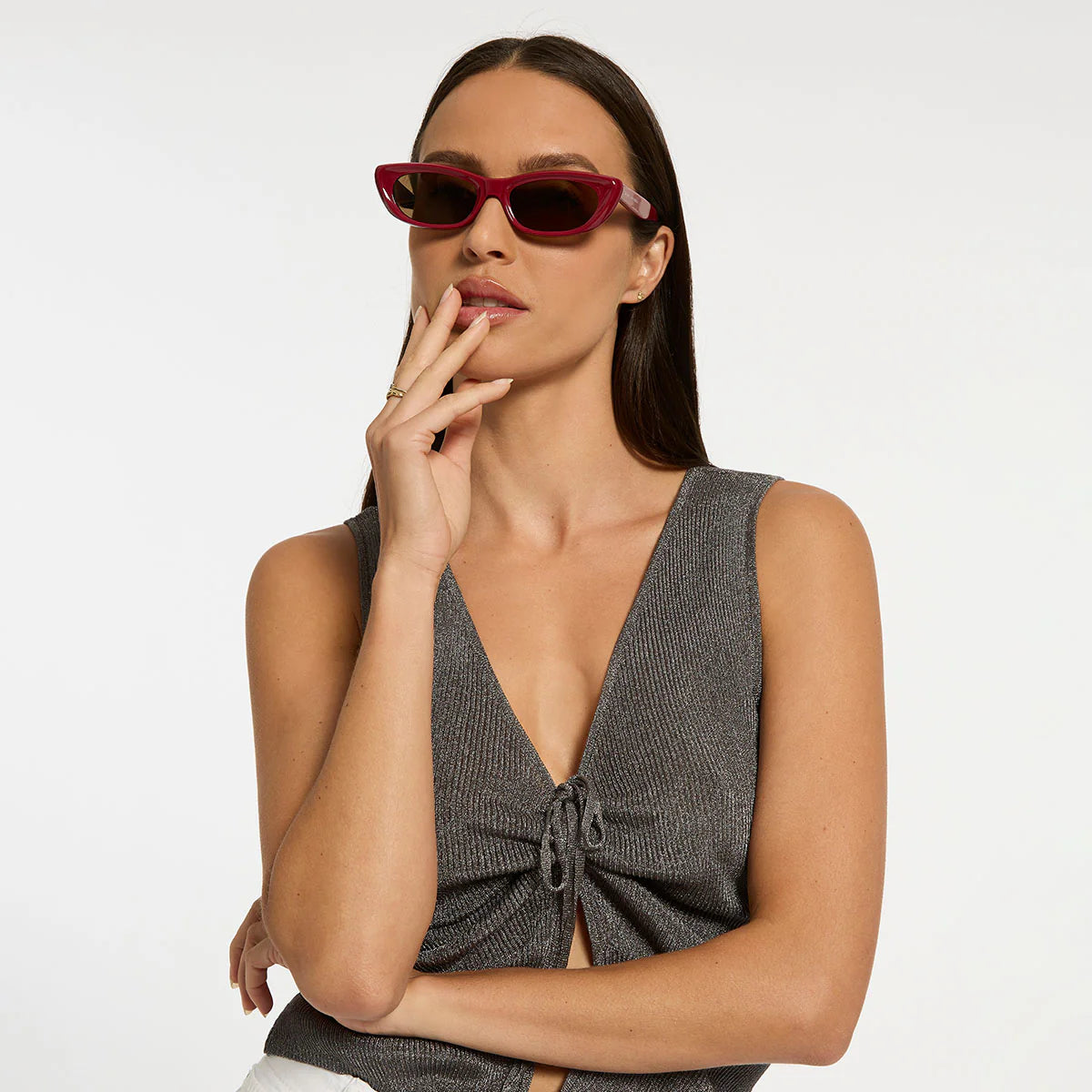 STATUS ANXIETY - Visceral Sunglasses - Cherry