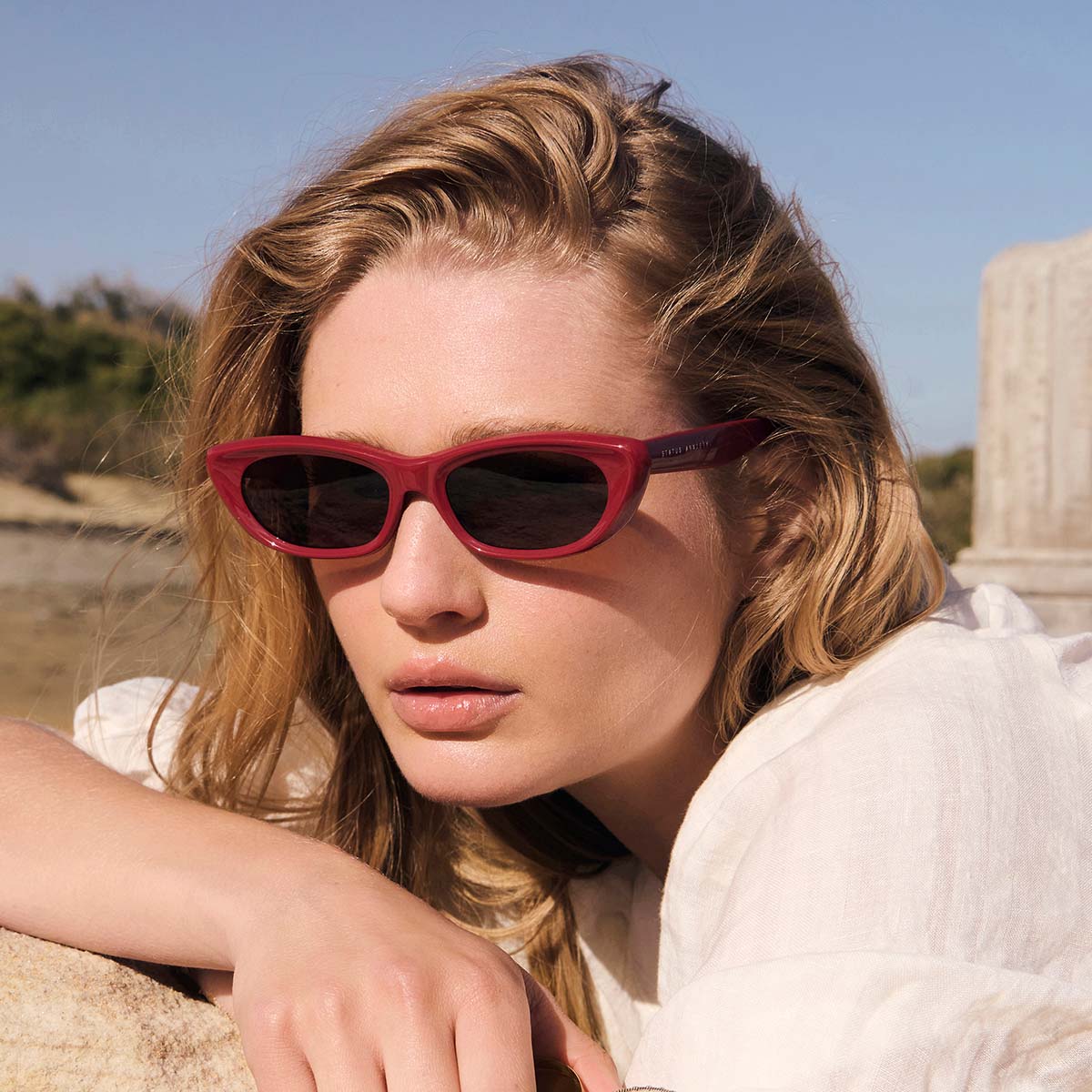 STATUS ANXIETY - Sidelines Sunglasses - Cherry