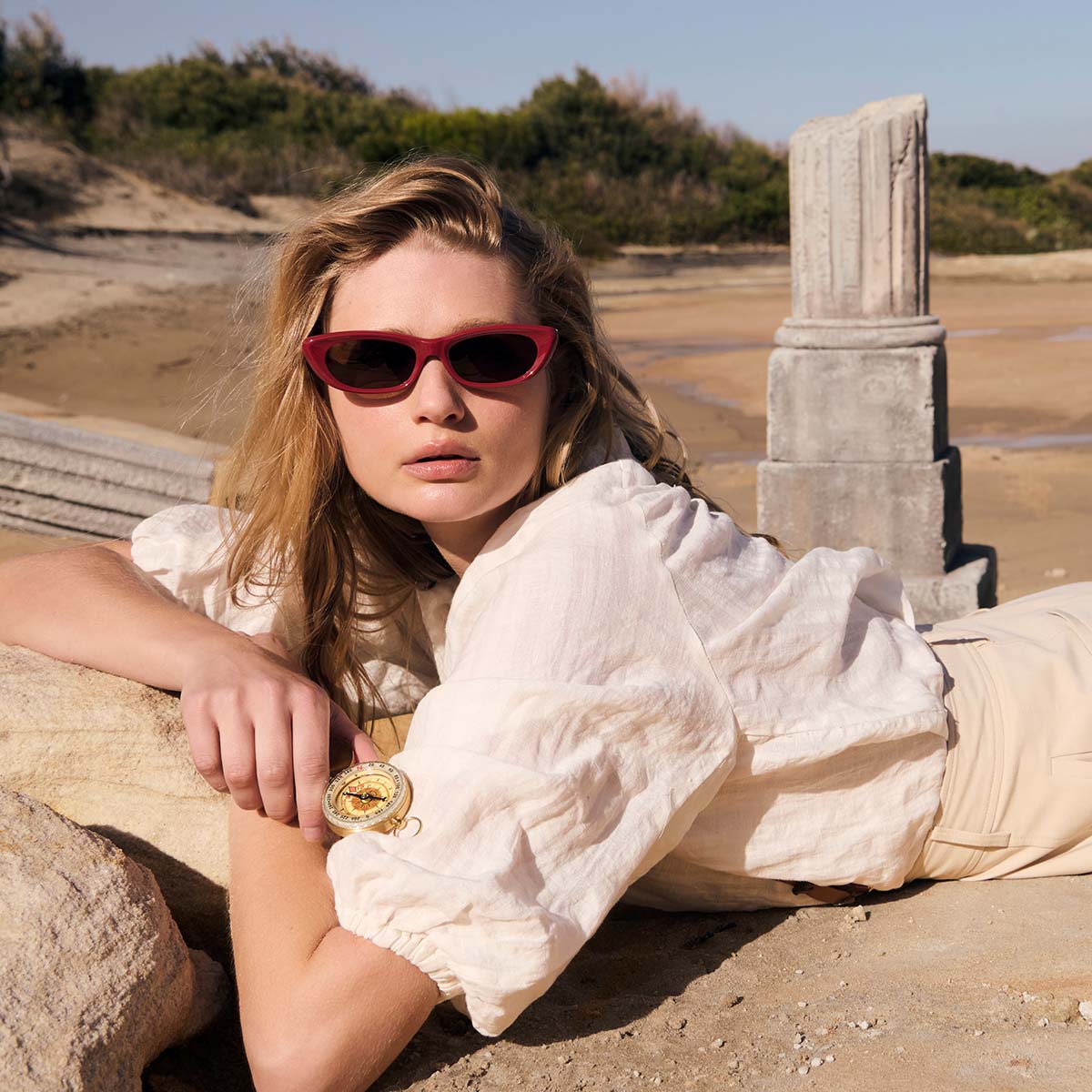 STATUS ANXIETY - Sidelines Sunglasses - Cherry