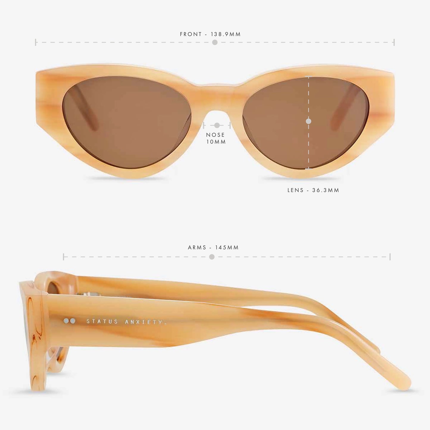 STATUS ANXIETY - Visceral Sunglasses - BLONDE