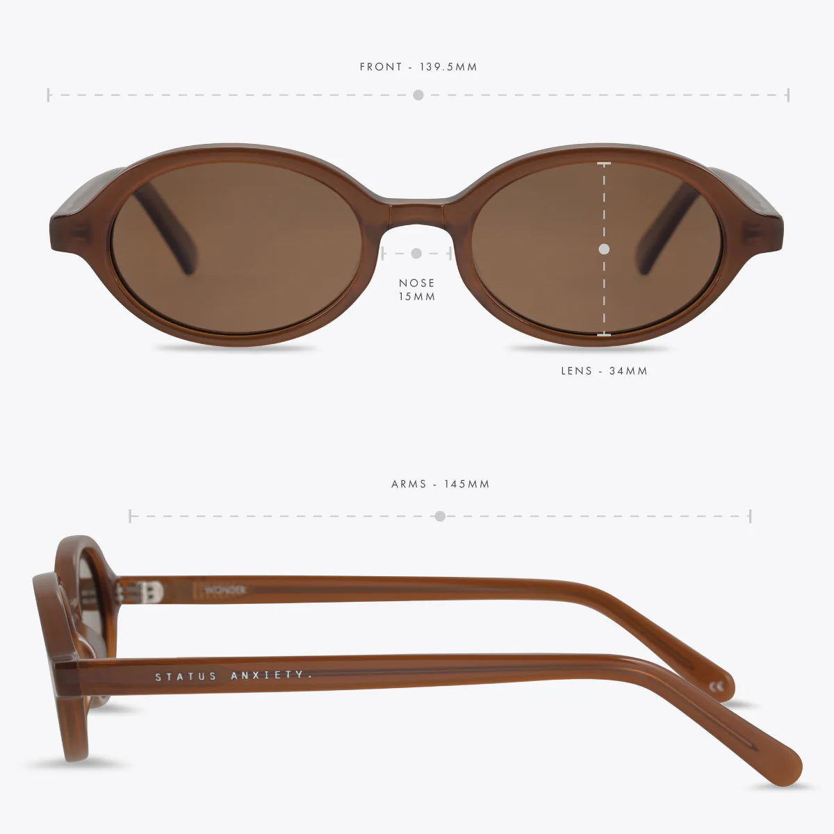 STATUS ANXIETY - Wonder Sunglasses - Brown