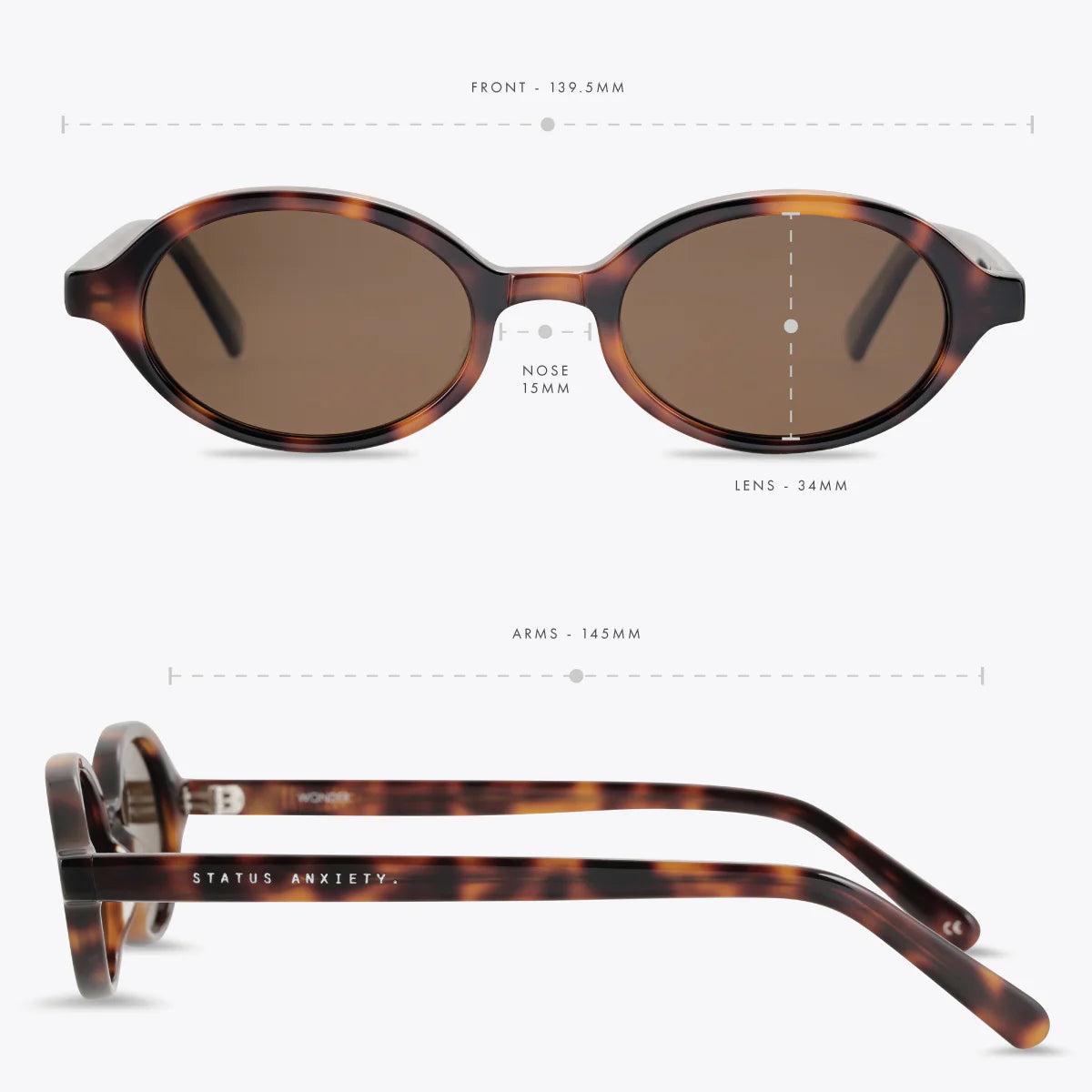 STATUS ANXIETY - Wonder Sunglasses - Brown Tort