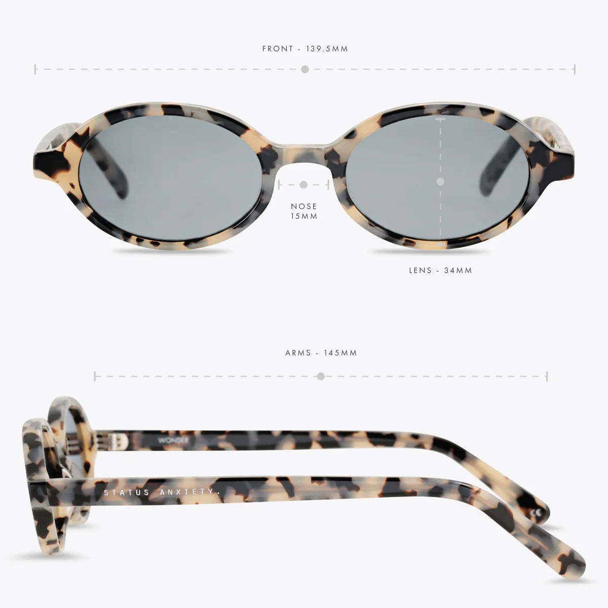 STATUS ANXIETY - Wonder Sunglasses - WHITE TORT