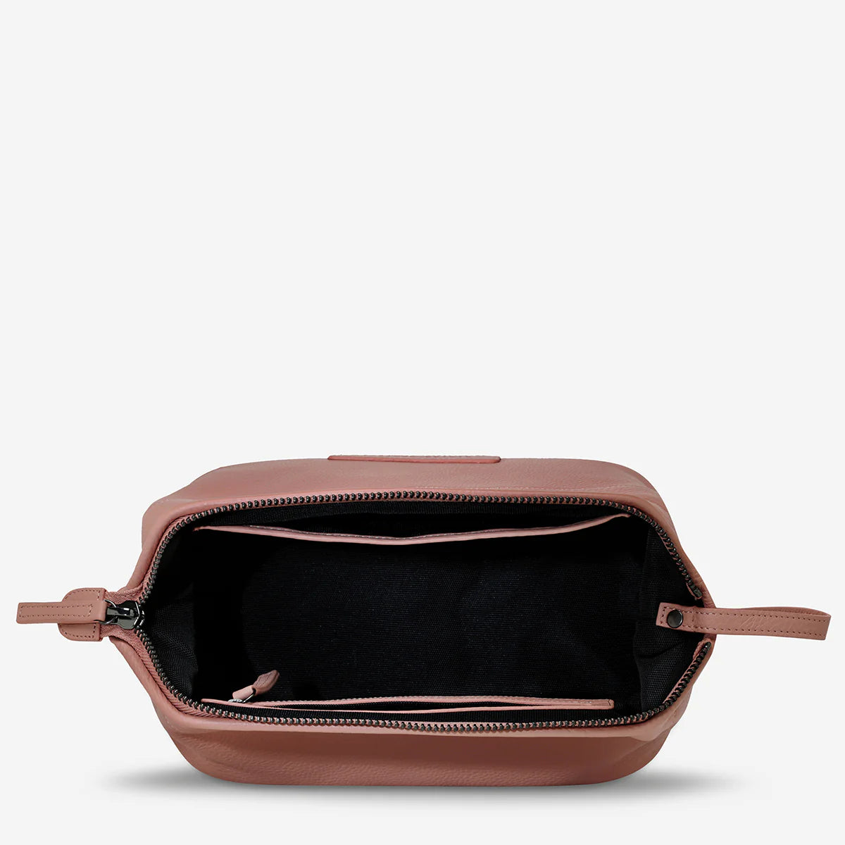 STATUS ANXIETY - Liability Leather Toiletries Bag - DUSTY ROSE