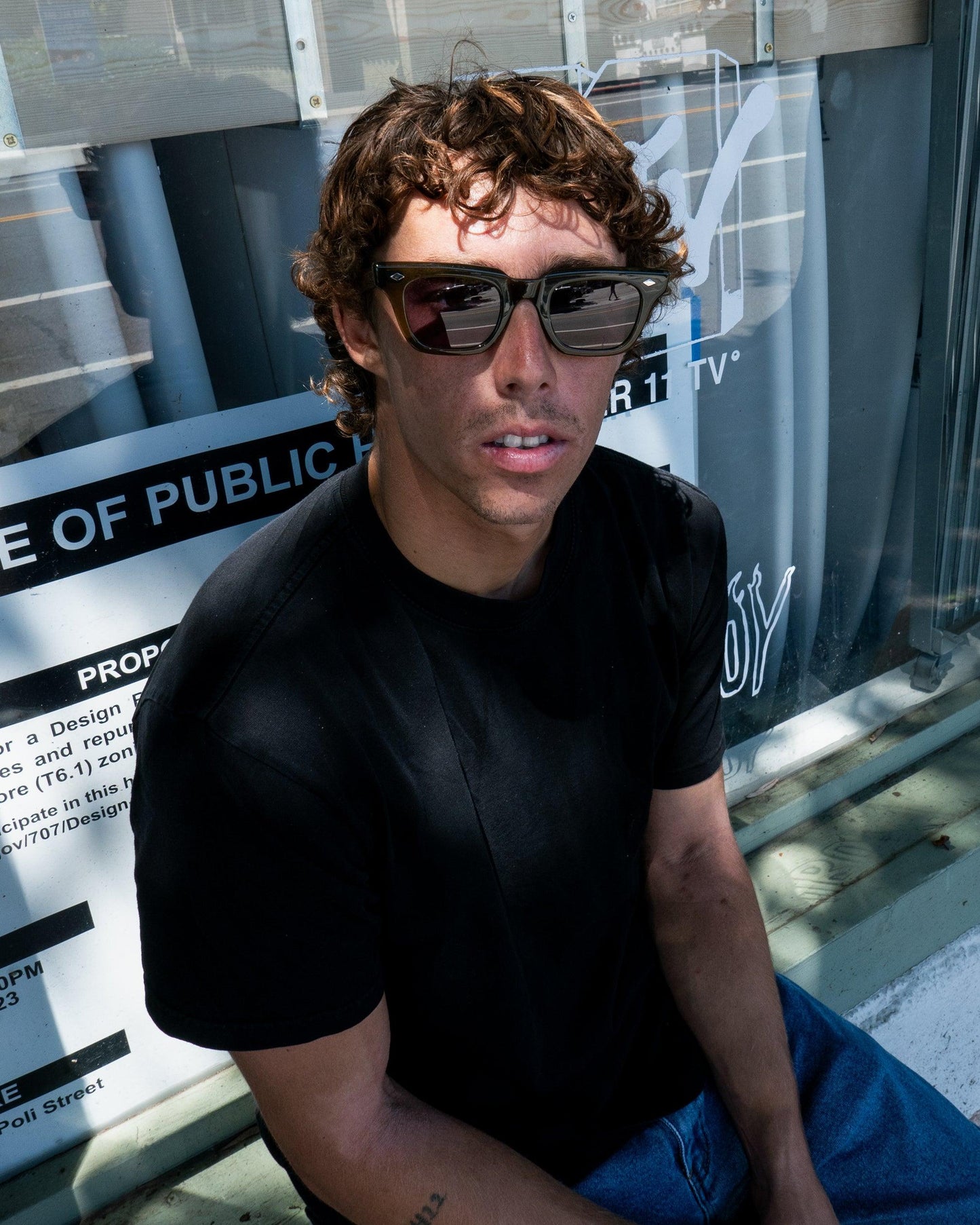 EPOKHE EYEWEAR - Stereo X Eithan Osborne - Army Green/Polished Black