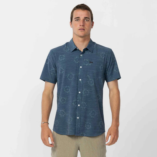 O'NEILL TRVLR Traverse Slub Short Sleeve UPF Shirt - Midnight Navy