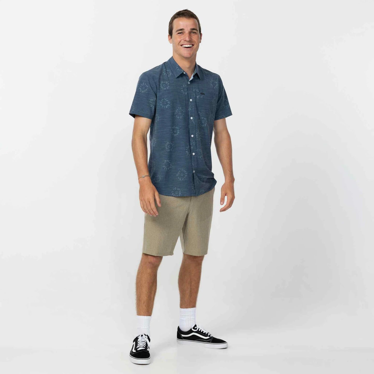 O'NEILL TRVLR Traverse Slub Short Sleeve UPF Shirt - Midnight Navy